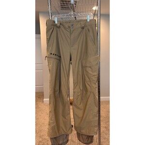Burton DryRide Snowboarding Poacher Insulated Ski Cargo Khaki Pants Sz. L